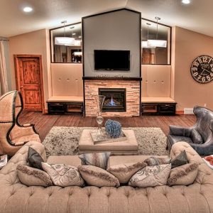 Blackmore - Living room with beige and grey tones