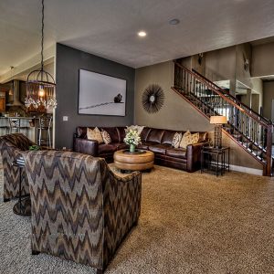 Veldez - living room with staircase
